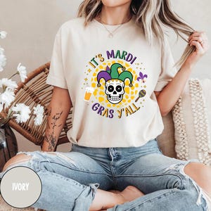 It&#39;s Mardi Gras Y&#39;all - Mardi Gras Shirt - Adult Mardi Gras Shirt - New Orleans Tee - Womens Graphic Tee - NOLA Shirt - Fat Tuesday Shirt