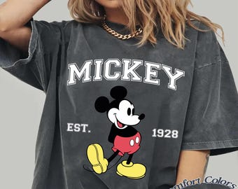 Retro Disney Reise T-Shirt, Micky und Freunde T-Shirts, Disney Familien Urlaub Shirt, Disney alle Charaktere Shirt