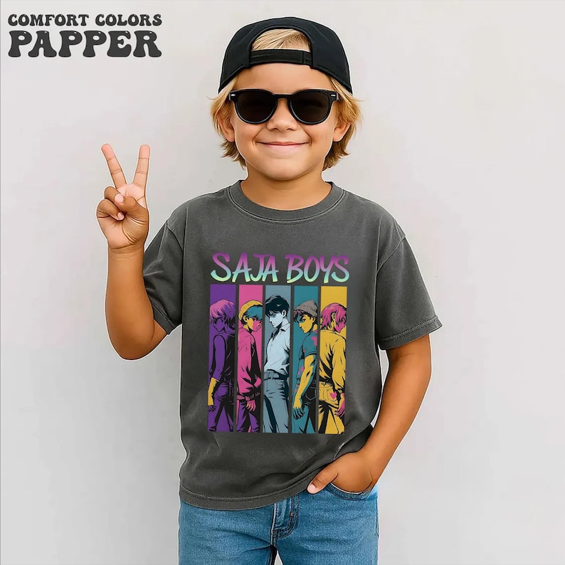 Saja Boys Anime Style T-Shirt - Colorful Manga Graphic Tee image 2