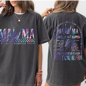 The Motherhood Tour Shirt, Some Days I Rock It Tshirt, Motherhood Rock Skeleton, Rocker Mom Shirt, Trendy Mom T-Shirt, Mom Life Shirt