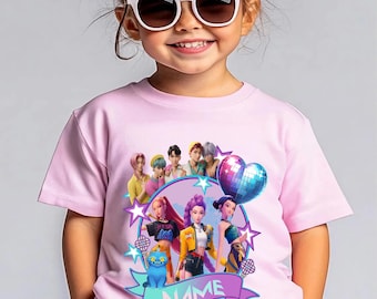 Custom Name Kpop  Demon Hunters Shirt, Kpop Listener Gift, Saja Boys Huntrix Shirt, Mira Pullover For Zoey Tee, Jinu Tee, Rumi Fan Shirt