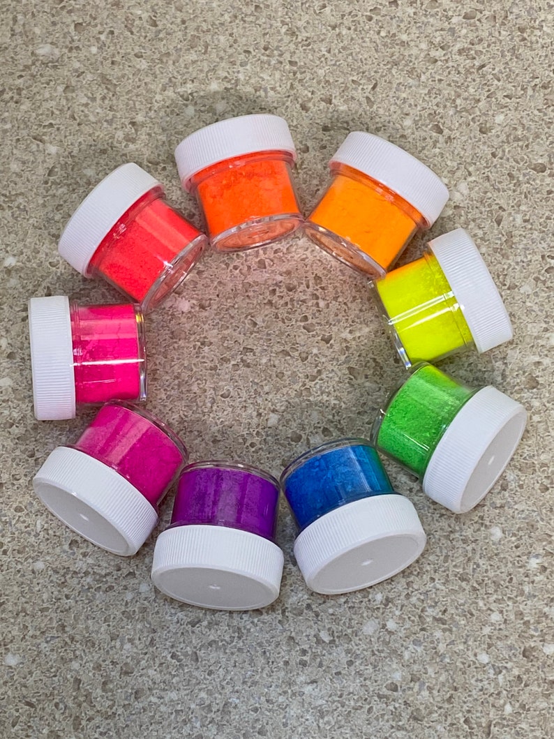 9 Color Neon Sample Set Pigments Car Freshie Supply Etsy 9 Color Neon Sample Set Pigments Car Freshie Supply Etsy