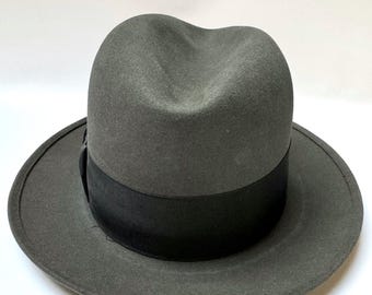 Vintage Royal Stetson Hat Gray - Size 7 ~1940s (estimated Vintage Royal Stetson Hat Gray - Size 7 ~1940s (estimated