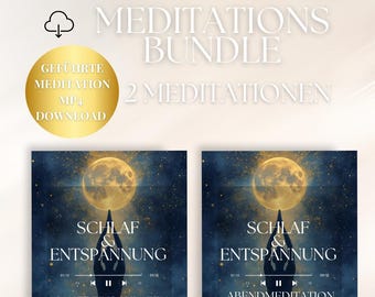 Guided Meditation Bundle Evening & Sleep – 2 Meditations | Relaxation and Letting Go | Finding Inner Peace | Self-Love | Evening Routine