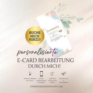 Spersonalizuj swoją e-kartkę | Dostosowywanie zarezerwowanej karty | nie obejmuje żadnych zmian konstrukcyjnych | Urodziny, komunia, ślub, narodziny