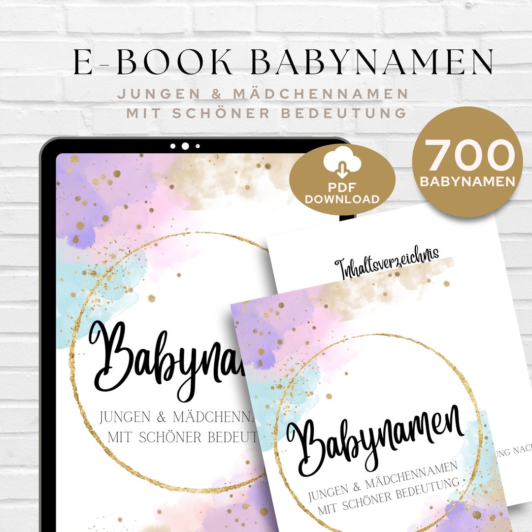 E-book Baby Names With Beautiful Meanings, Beautiful Names, Name Search,  Baby Names - Etsy, image size:1080x1080