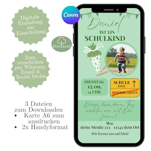 Convite de volta às aulas, cartão de convite digital para matrícula escolar eCard, modelo de cartão personalizado para criança em idade escolar WhatsApp
