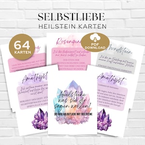 Heilsteine was sie dir sagen wollen, Karten für mehr Selbstliebe im Alltag, Achtsamkeit lernen, Mineralien und ihre Wirkung auf die Seele