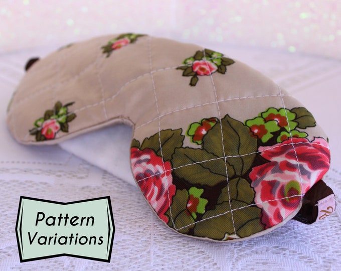 Retro Silky Eye Mask made from Vintage Scarf ~ Sleep Mask ~ Travel Accessories ~ Relaxation Mask