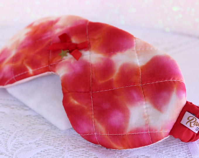 Luxurious Silky Eye Mask made from Vintage Novelty Scarf ~ Sleep Mask ~ Travel Accessories ~ Sleep Right, Sleep Tight