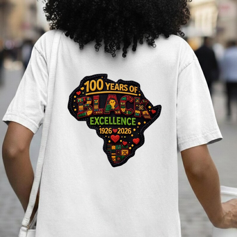 100 Years of Black Excellence PNG | Authentic 1926-2026 Heritage Art ...