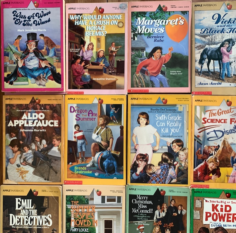 Apple Paperbacks, vintage kids books, summer reading, scholastic books, 1980s and 1990s, image 9