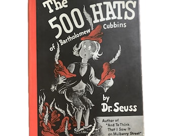 Vintage Dr. Seuss 'The 500 Hats of Bartholomew Cubbins' Hardcover Book