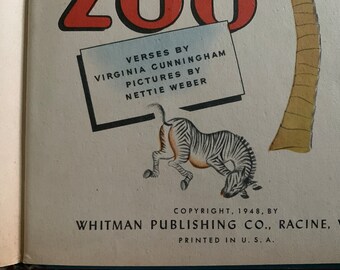 This Way to the Zoo: 1948 Vintage Children's Book - Etsy