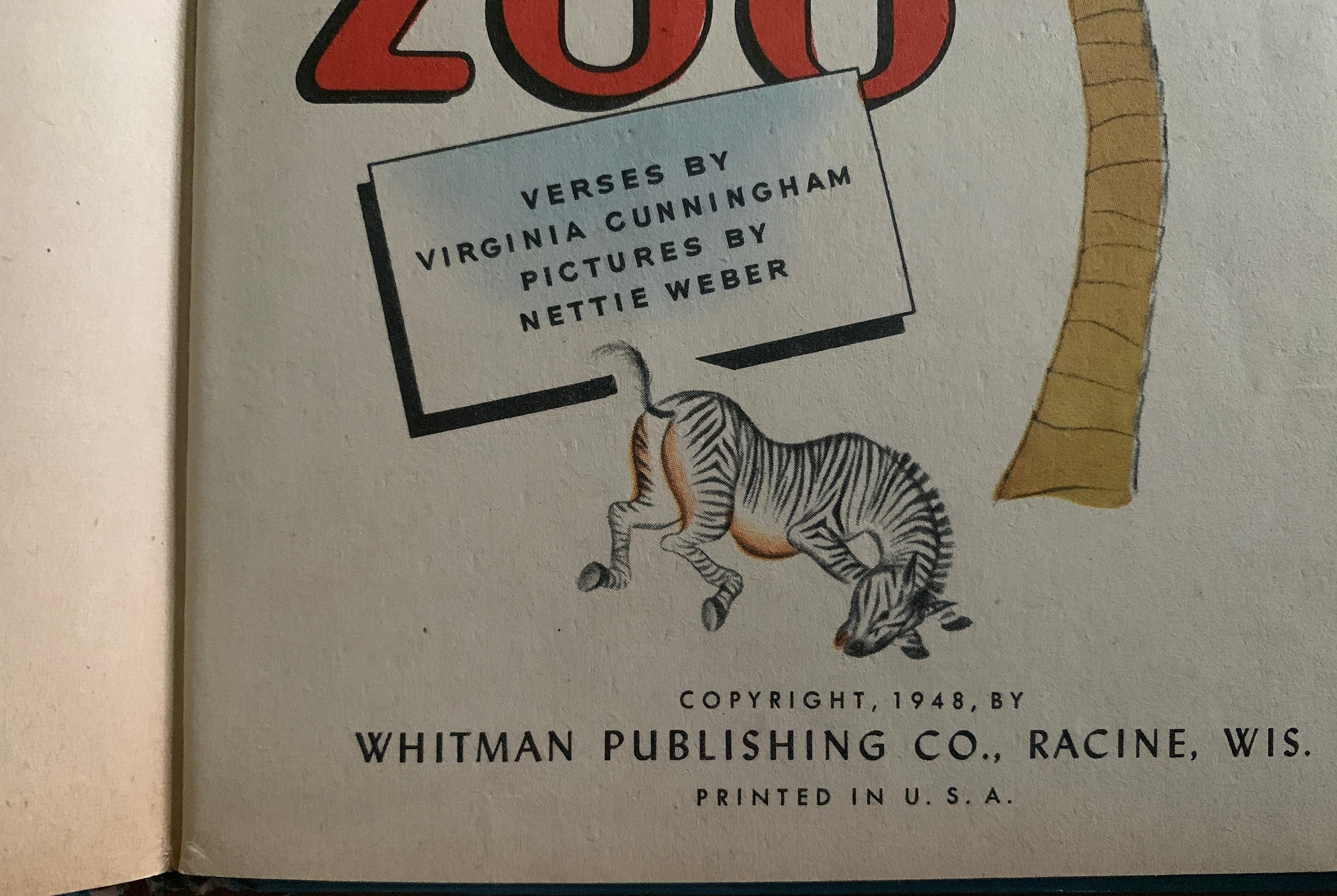 This Way to the Zoo: 1948 Vintage Children's Book - Etsy