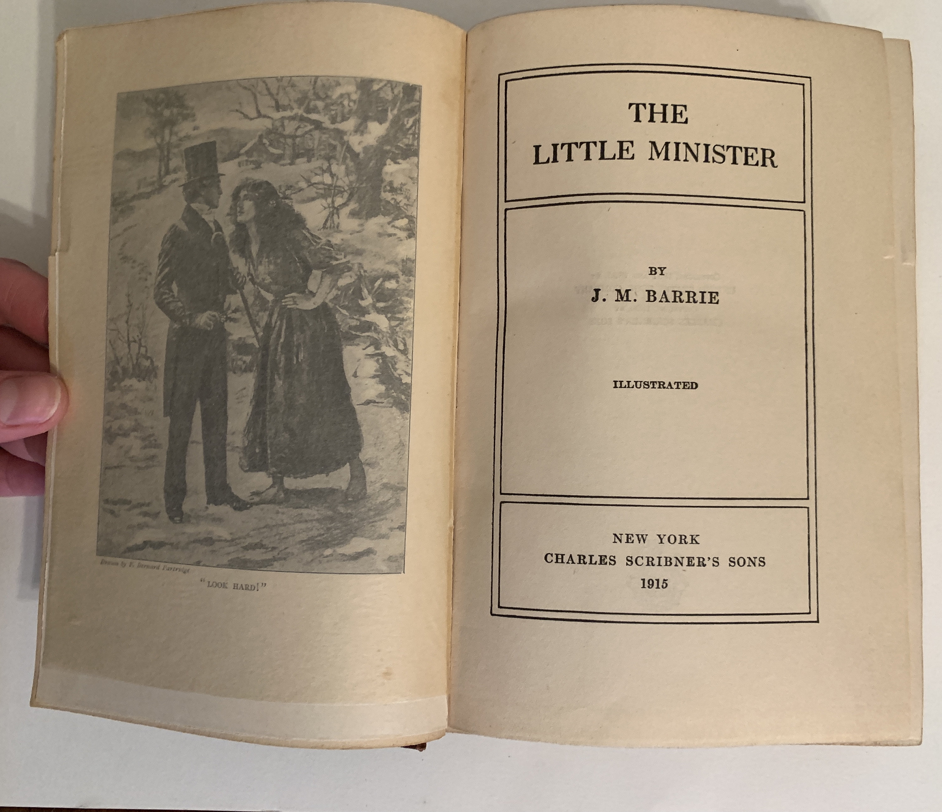 The Little Minister by JM Barrie 1915 Vintage Book