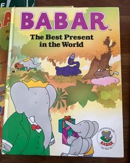 Babar Six Book Set, by Jean and Laurent De Brunhoff Vintage