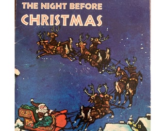 Vintage 'The Night Before Christmas' Book, 1970 Paperback