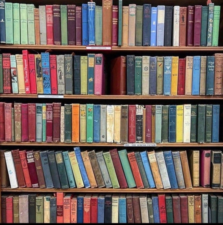 Lot of 5 - Vintage Collectible Old Antique Books - Unsorted Mix - Home Decor