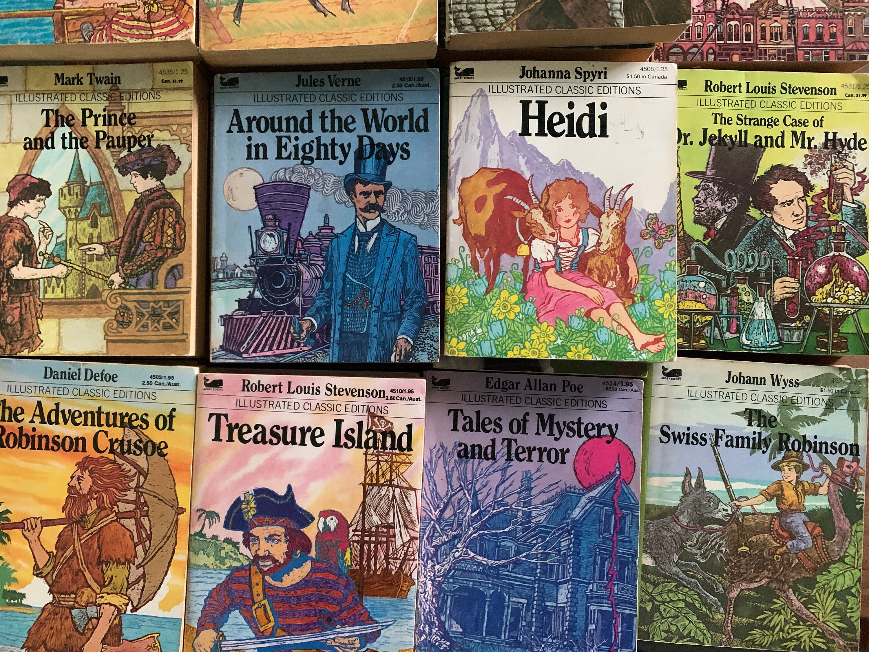Sold Seperately ,vintage Mini Moby Books Illustrated Classic Sold Seperately ,vintage Mini Moby Books Illustrated Classic