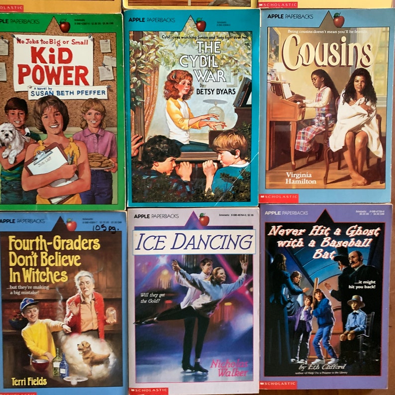 Apple Paperbacks, vintage kids books, summer reading, scholastic books, 1980s and 1990s, image 7