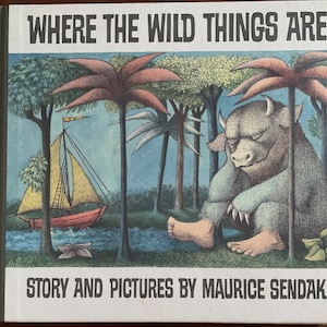 Where the Wild Things Are ,by Maurice Sendak, vintage childrens book,