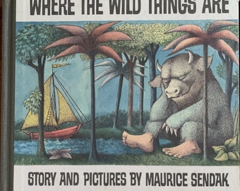 Where the Wild Things Are ,by Maurice Sendak, vintage childrens book,