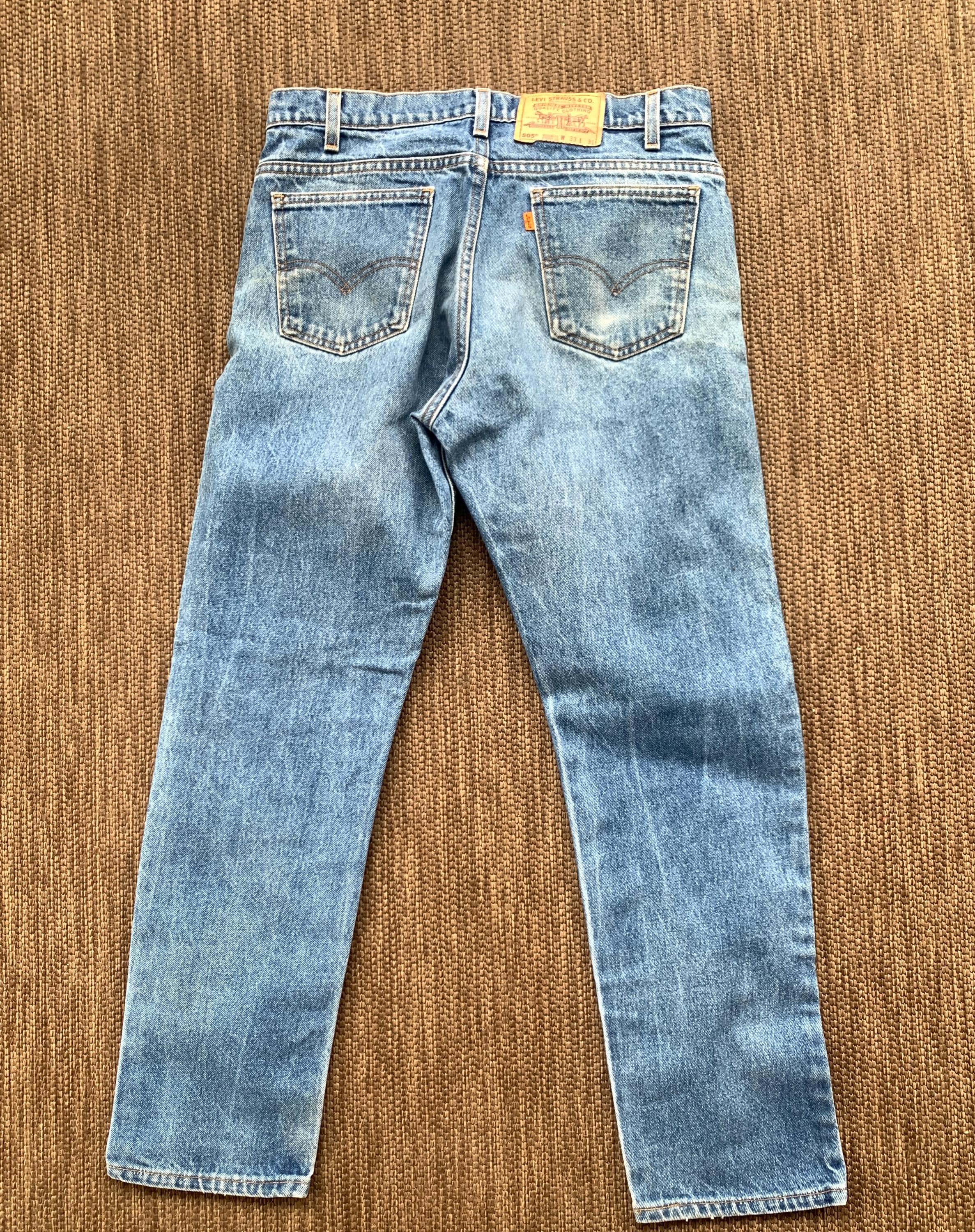 Vintage Levi's 505 Orange Tab Jeans – W33 L31 – Made in USA (1997