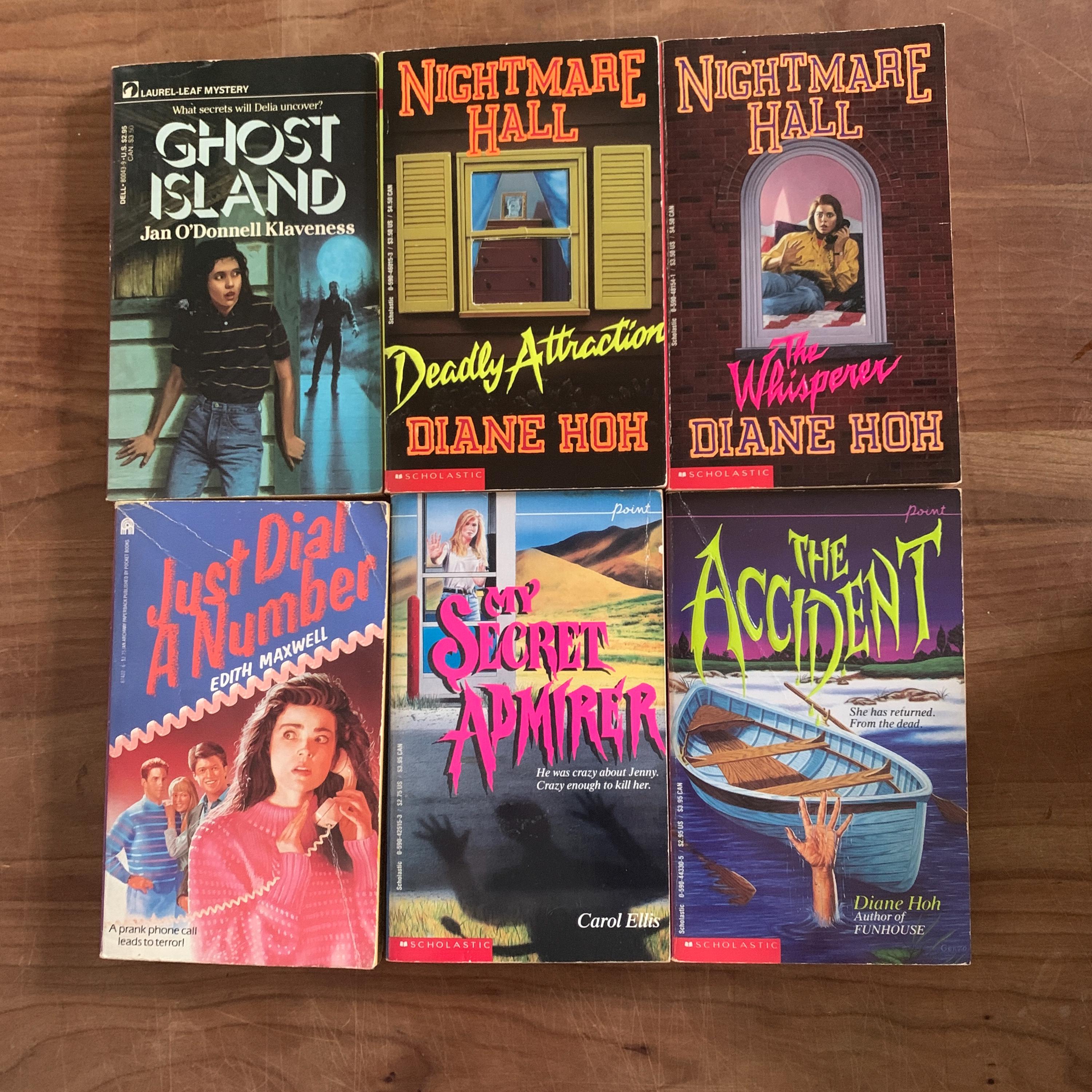 Vintage Paperback Thriller Book Collection, 1990s Young Adult
