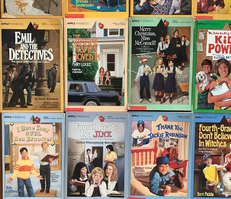 Apple Paperbacks, vintage kids books, summer reading, scholastic books, 1980s and 1990s, image 8