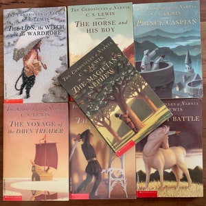 Sold separately, The Chronicles of Narnia , by C.S. Lewis, vintage scholastic paperbacks