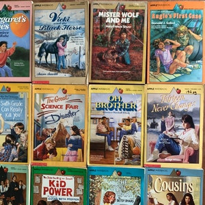 Apple Paperbacks, vintage kids books, summer reading, scholastic books, 1980s and 1990s, image 10