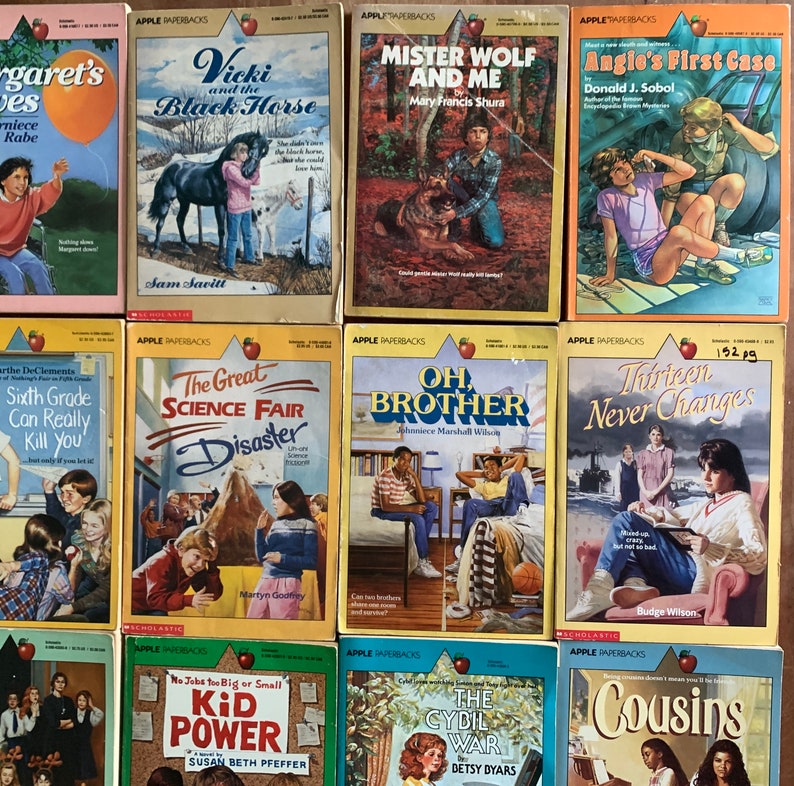 Apple Paperbacks, vintage kids books, summer reading, scholastic books, 1980s and 1990s, image 10