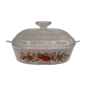 Vintage CorningWare Spice of Life Casserole Dish with Lid (1 Quart)