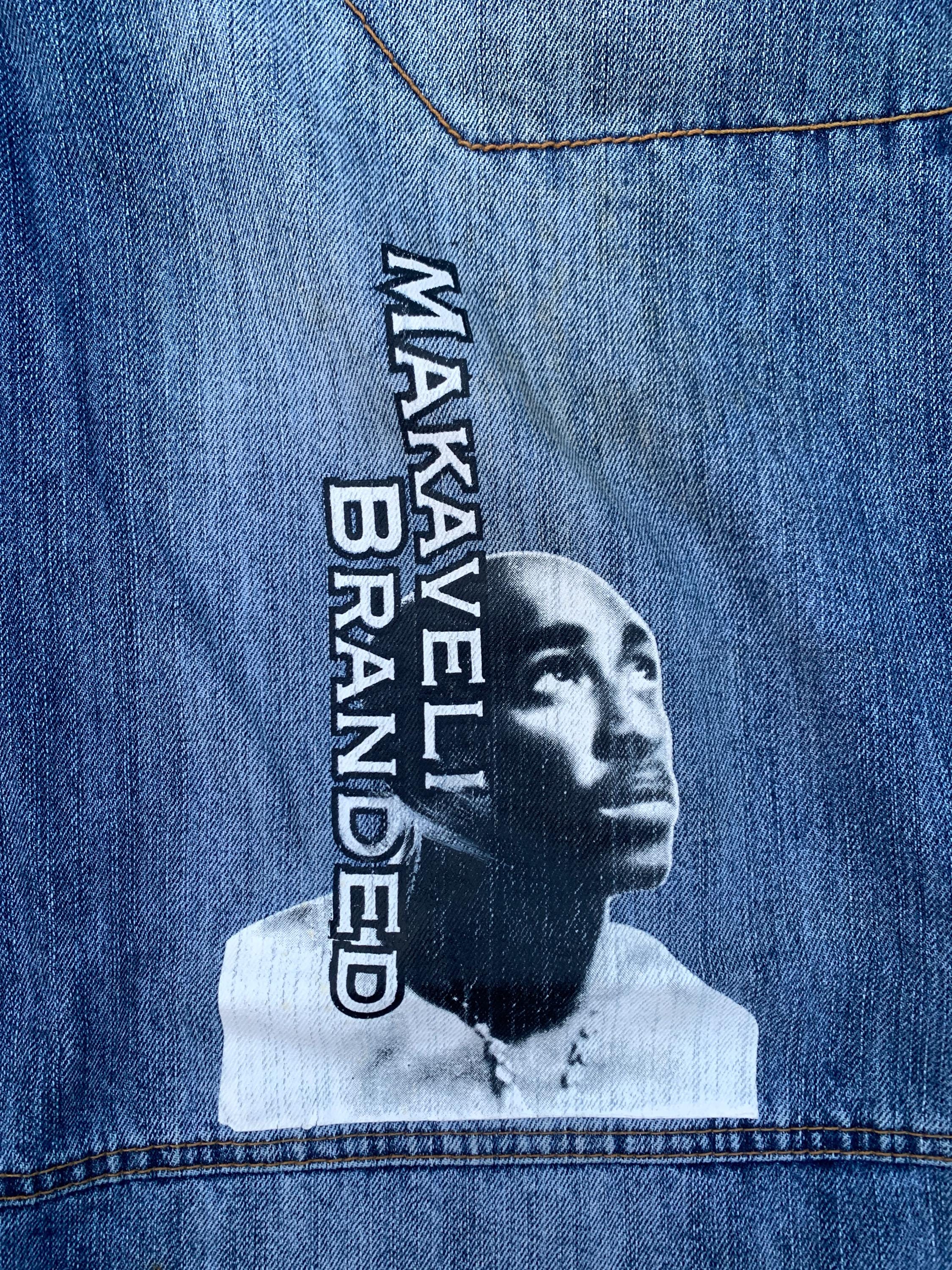 Vintage Makaveli Tupac Shakur Jeans, Hip Hop Style (size 34 Waist 
