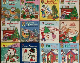 Mini Vintage Christmas Books: 1990s Landoll's & Creative Child Press