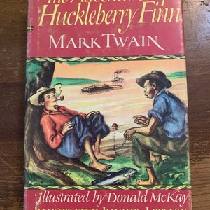 Huckleberry Finn, by Mark Twain, vintage book