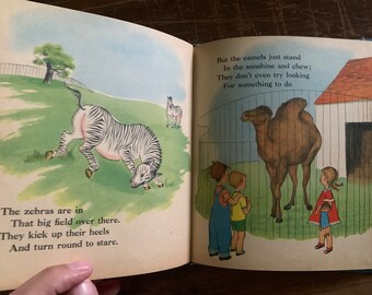 This Way to the Zoo: 1948 Vintage Children's Book - Etsy
