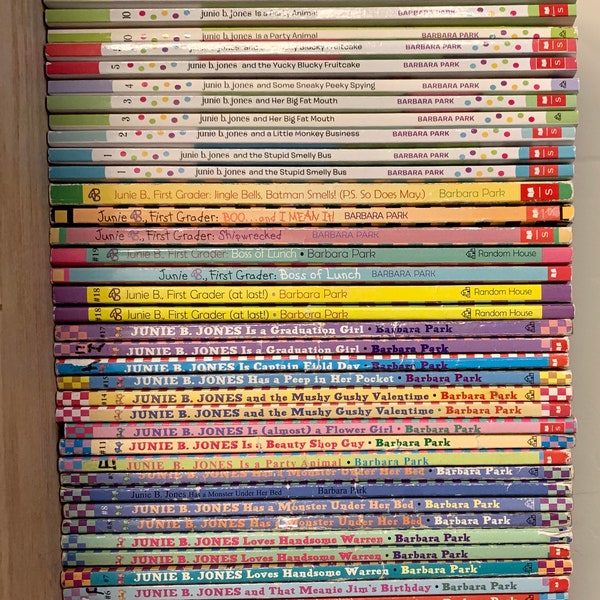 Pre-owned, gently used, Junie B Jones books by Barbara Pack illustrated by Denise Brunkus, childrens books,