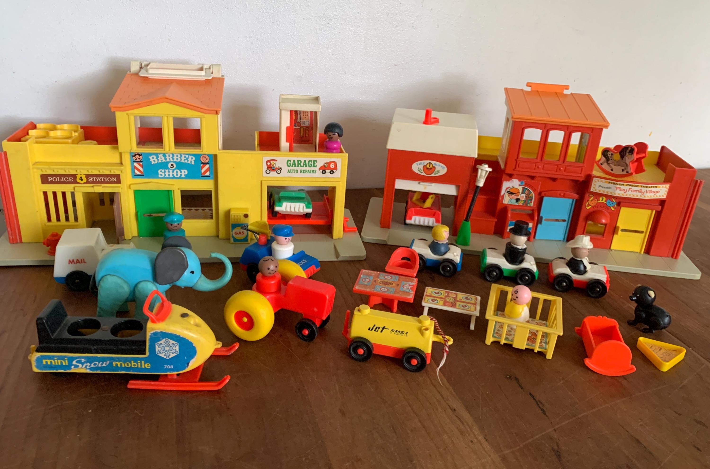 Fisher Price Little People – Le Village Complet, Jouet Vintage Années 70