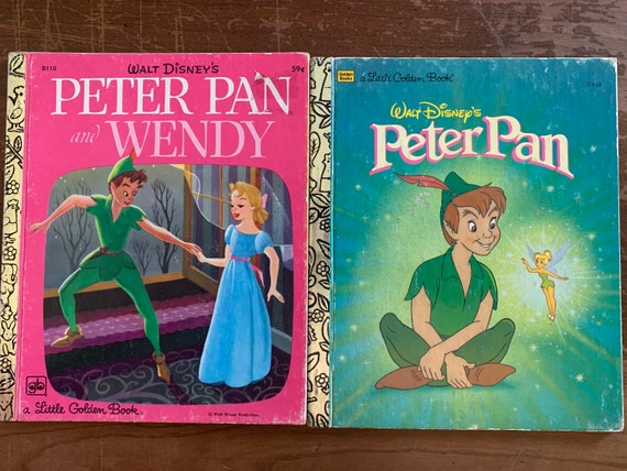 Peter Pan and Peter Pan and Wendy , Two Little Golden Books, Vintage  Childrens Books -  Finland