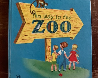 絵本・児童書 Which Way To The Zoo? This Way to the Zoo: 1948 Vintage Children's Book - Etsy