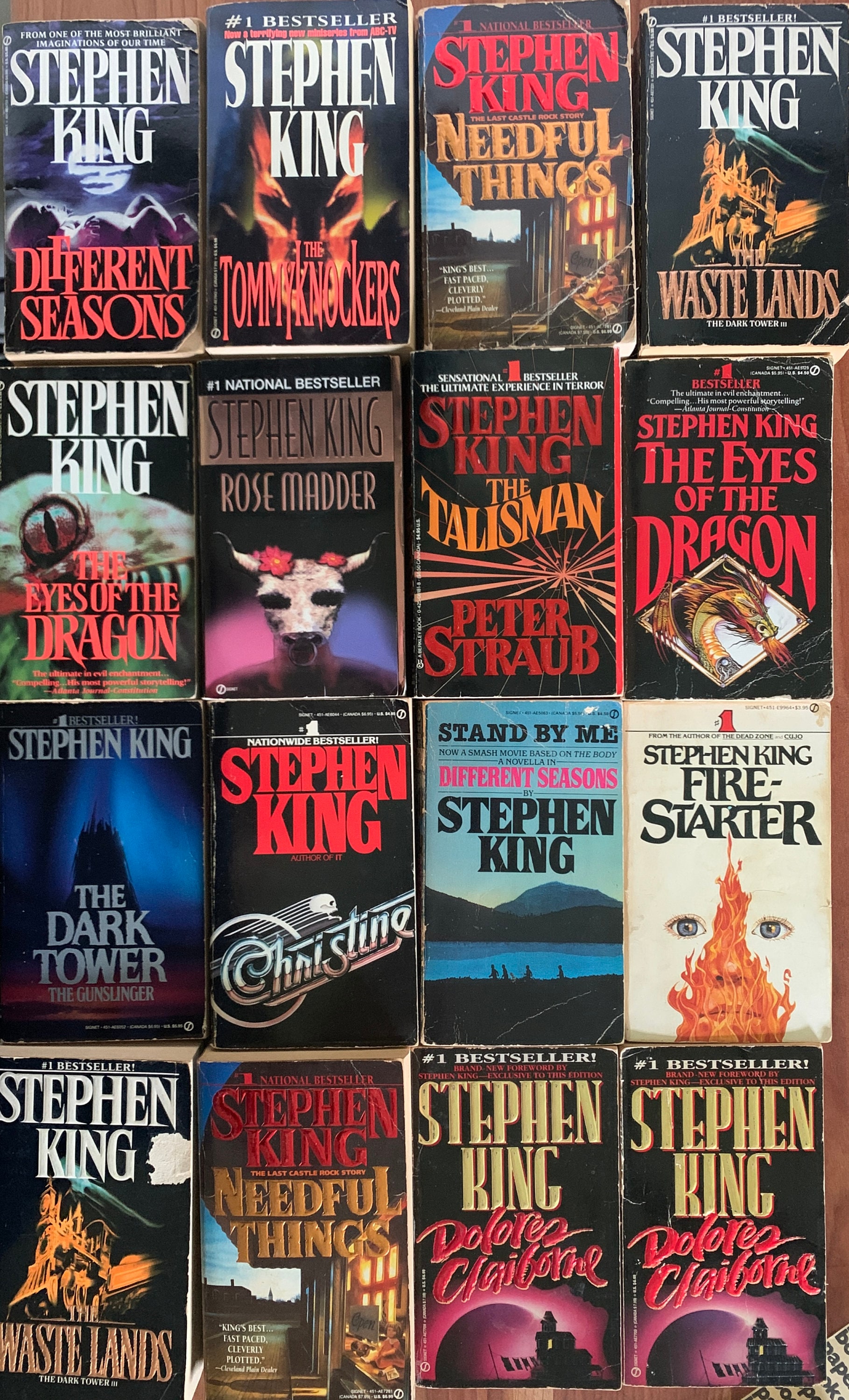 Se vende por separado, libros de bolsillo vintage de STEPHEN KING