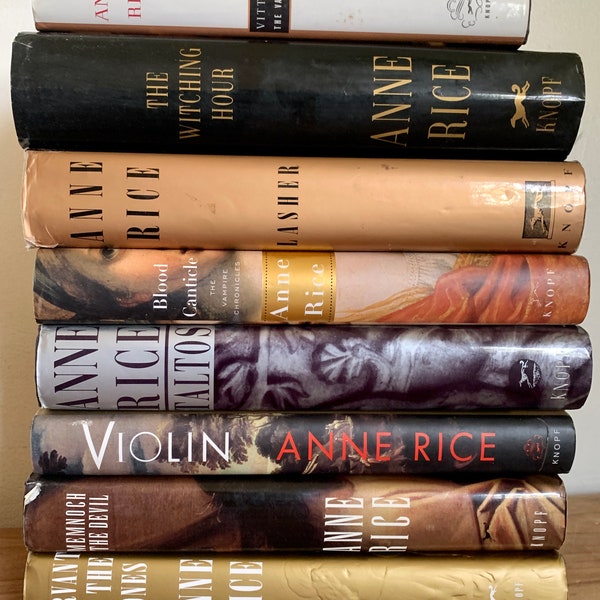 Anne Rice, First Edition novels, sold separately, horror, Vampires,the witching hour, blood canticle, taltos, memnoch the devil,