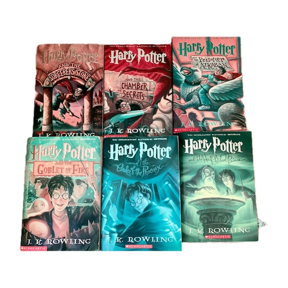 Harry Potter by JK Rowling Vintage Childrens Books Fantasy Wizard Sorcery Etsy