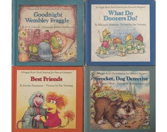 Fraggle Rock Book Set | Jim Henson’s Muppets | 4 Vintage Children’s Books | 1980s