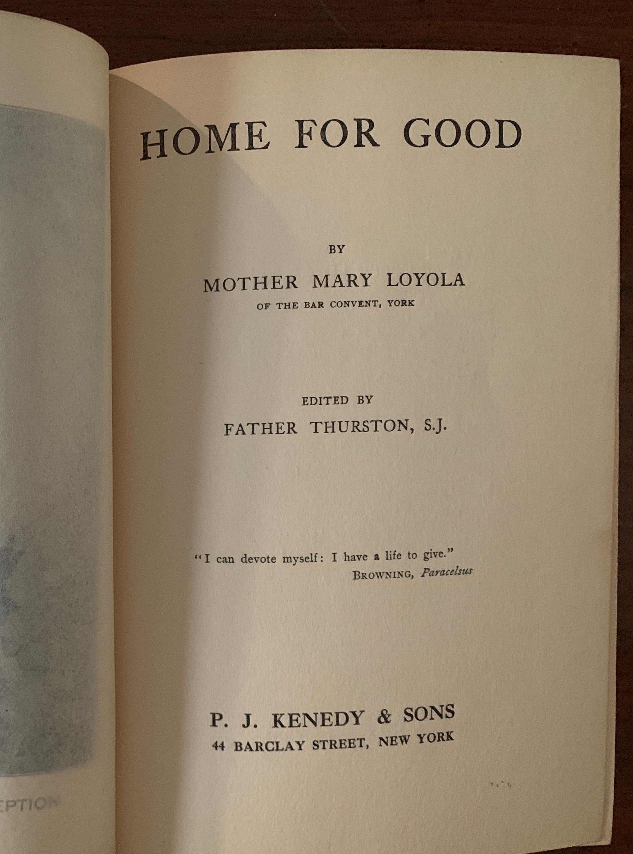 Home for Good Mother Mary Loyola vintage 1907 book | Etsy