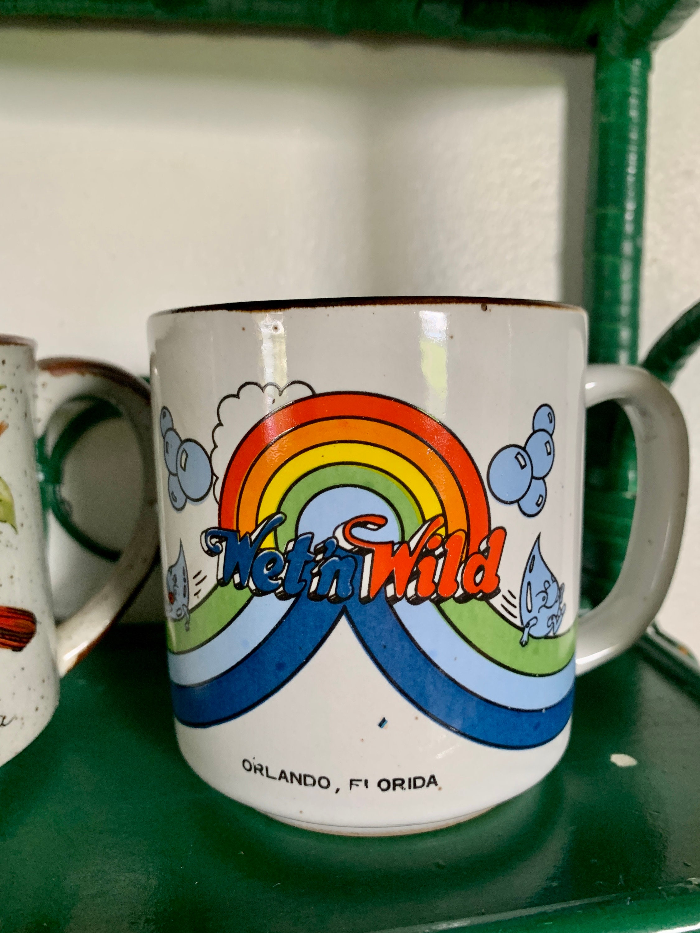 Sold Separately, Vintage Mugs, Stoneware, Cardinal, Vintage, Retro