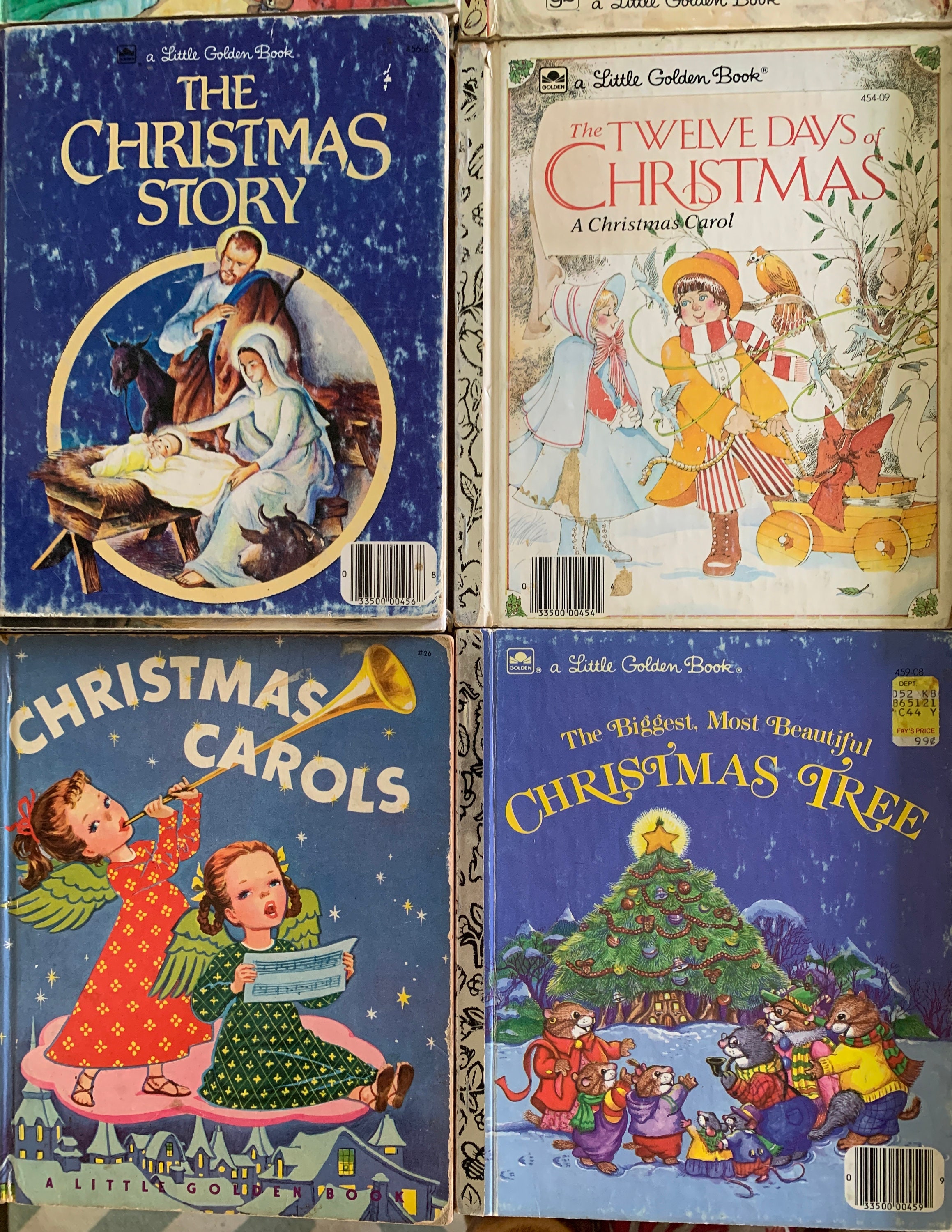 Sold separately, Christmas, A Little Golden books, vintage