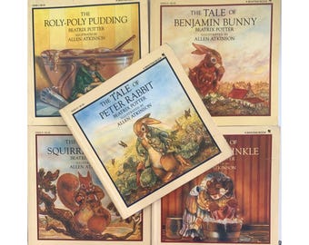 The Bunny's Nutshell Library by Robert Kraus: Mini Book Set - Etsy